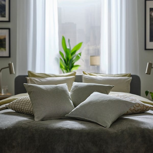 Ikea SANDTRAV - Cushion, grey-green/white, , 45x45 cm