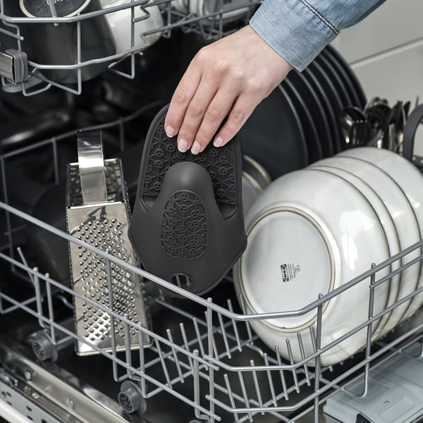 SANDVIVA oven glove, silicone/dark grey