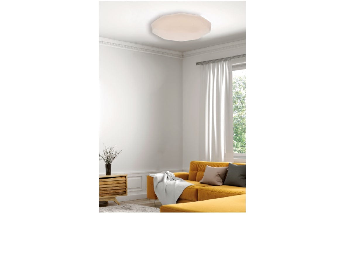 Bricocenter SANDY PLASTIC CEILING LAMP WHITE D60 100W CCT