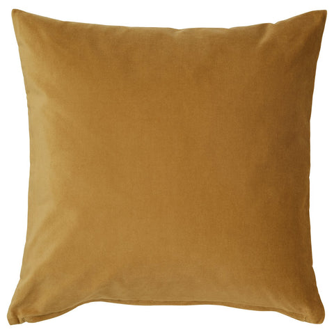 SANELA cushion cover, yellow-brown, 65x65 cm