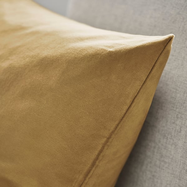 SANELA cushion cover, beige-yellow, 50x50 cm