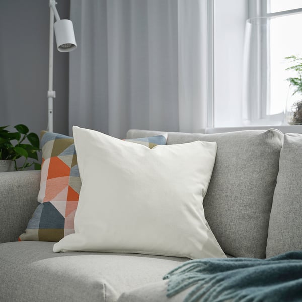 SANELA cushion cover, off-white, 50x50 cm