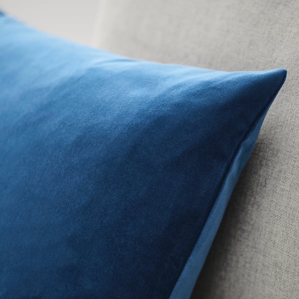 SANELA cushion cover, blue, 40x58 cm