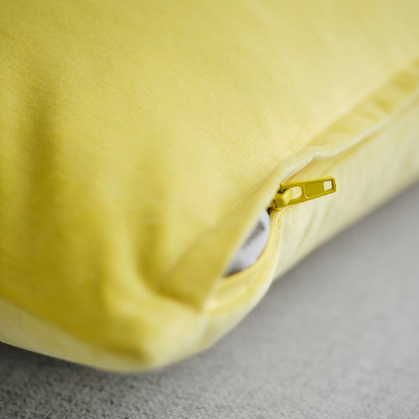 SANELA cushion cover, light yellow, 40x58 cm