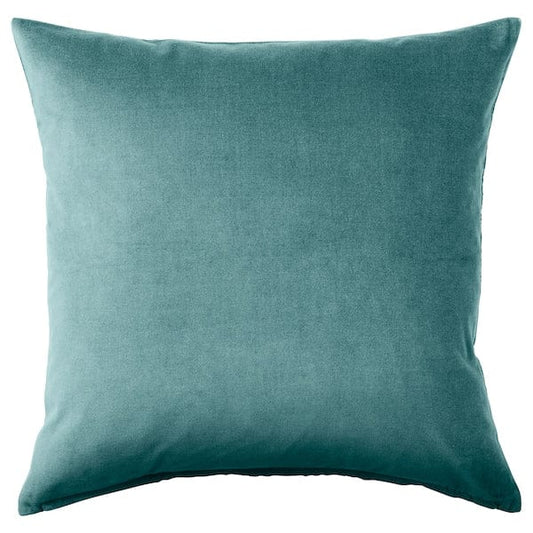 Ikea SANELA - Cushion cover, dark grey-turquoise, 50x50 cm