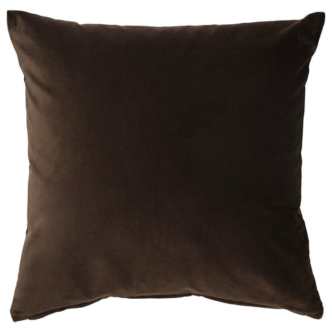 SANELA cushion cover, dark brown, 50x50 cm