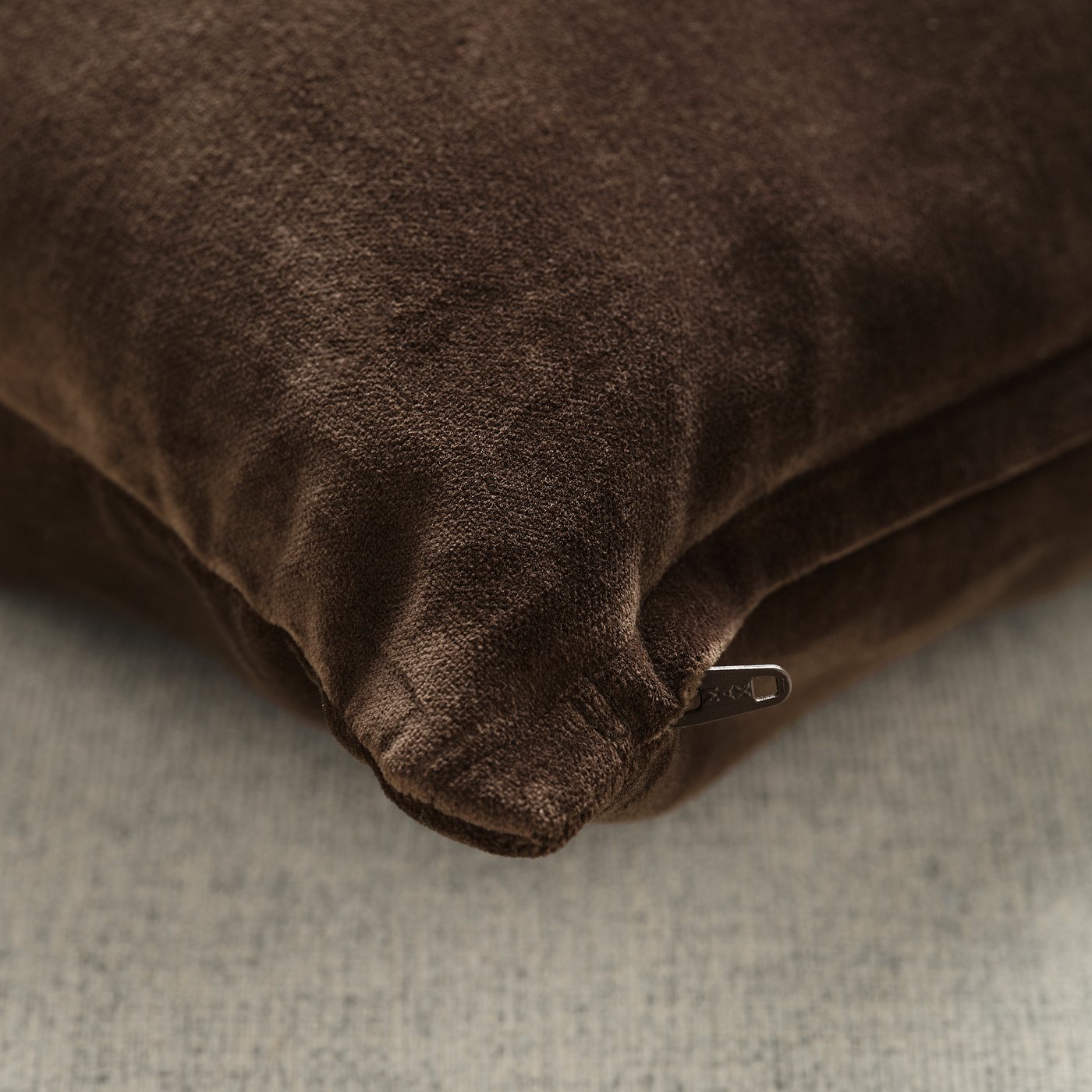 SANELA cushion cover, dark brown, 50x50 cm