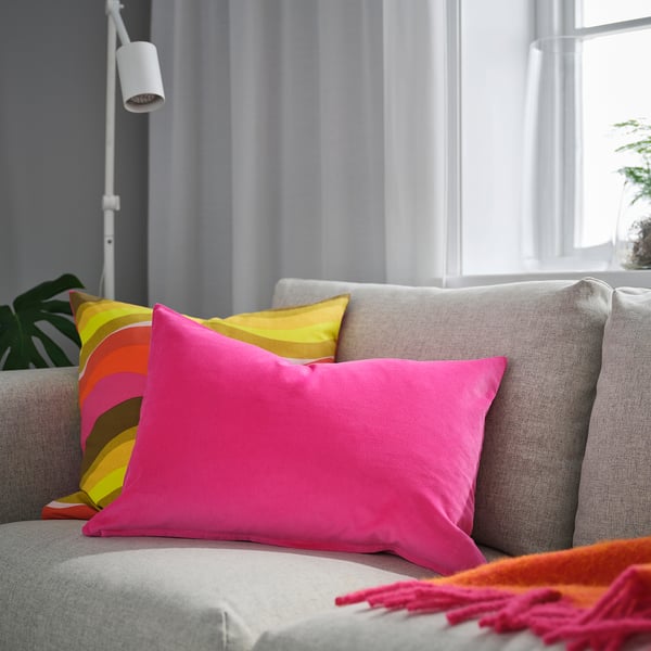 SANELA cushion cover, bright pink, 40x58 cm