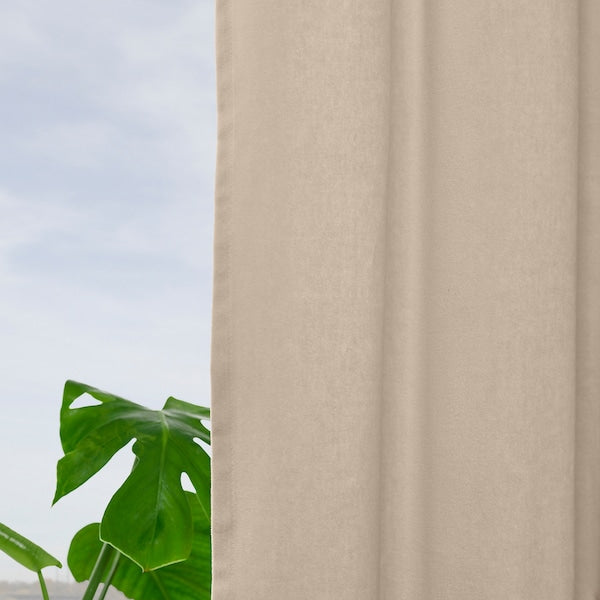 SANELA - Curtain, 2 sheets, light beige,140x300 cm