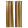 SANELA curtains, 1 pair, beige-yellow/with heading tape, 140x300 cm