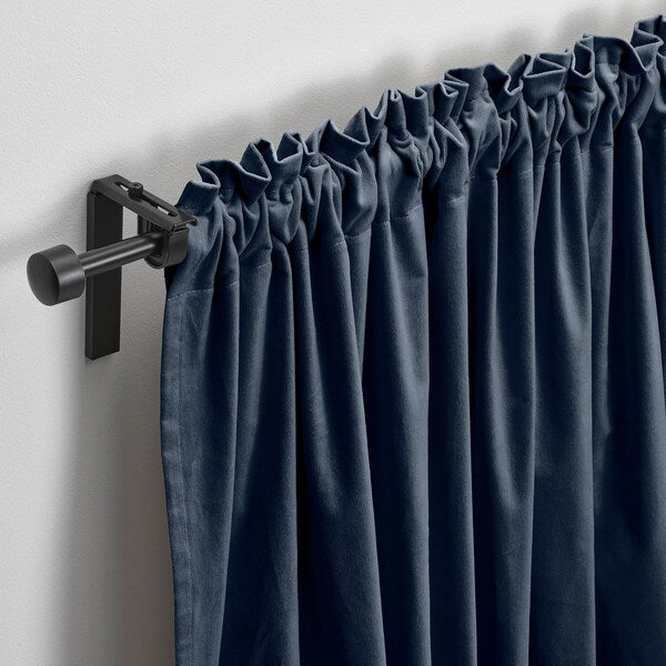 SANELA - Curtain, 2 sheets, dark blue,140x300 cm