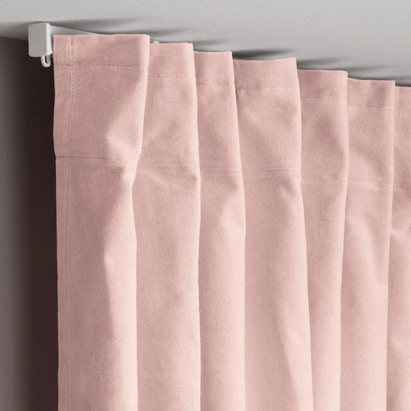 Ikea SANELA - Curtain, 2 sheets, pale pink,140x300 cm