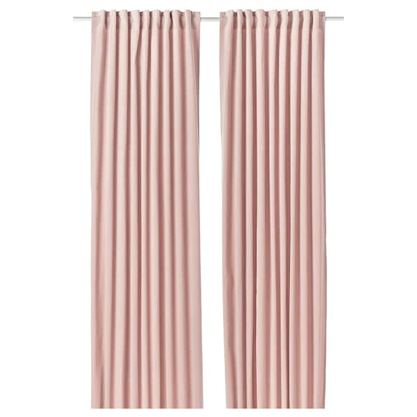 SANELA - Curtain, 2 sheets, pale pink,140x300 cm