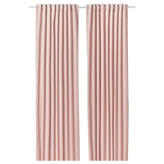 SANELA - Curtain, 2 sheets, pale pink,140x300 cm