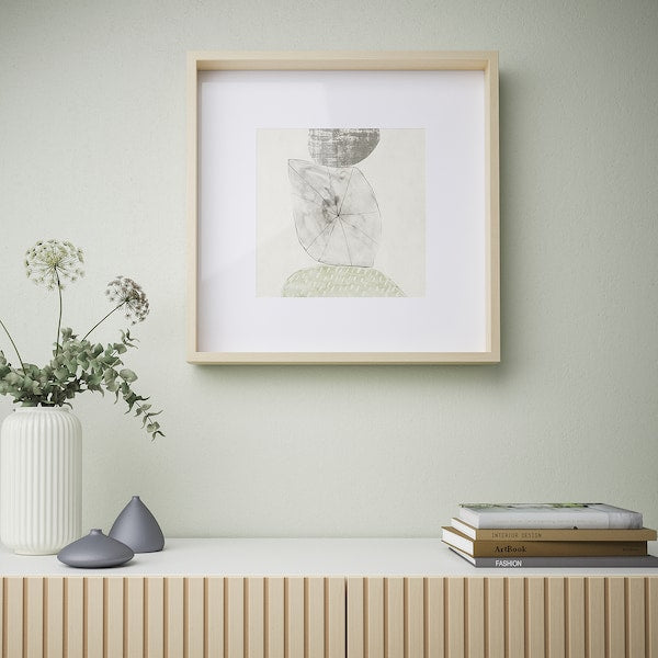 SANNAHED - Frame, birch effect, 50x50 cm