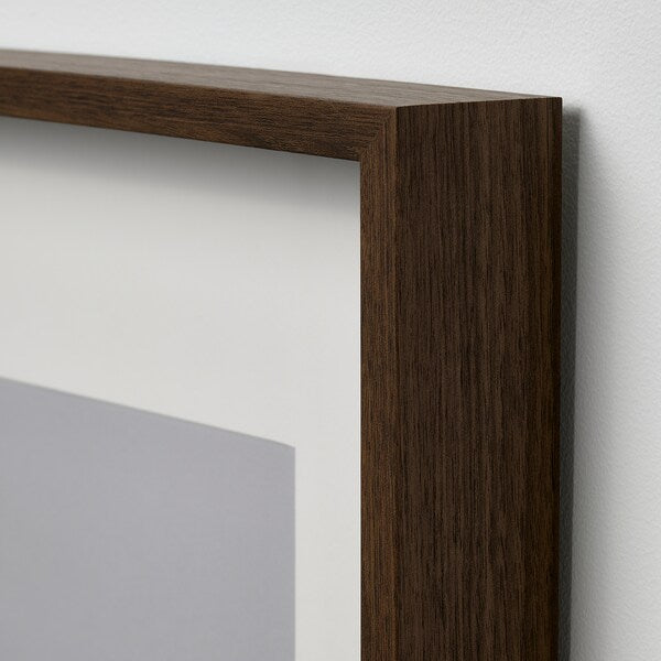 Ikea SANNAHED - Frame, walnut effect, 50x50 cm