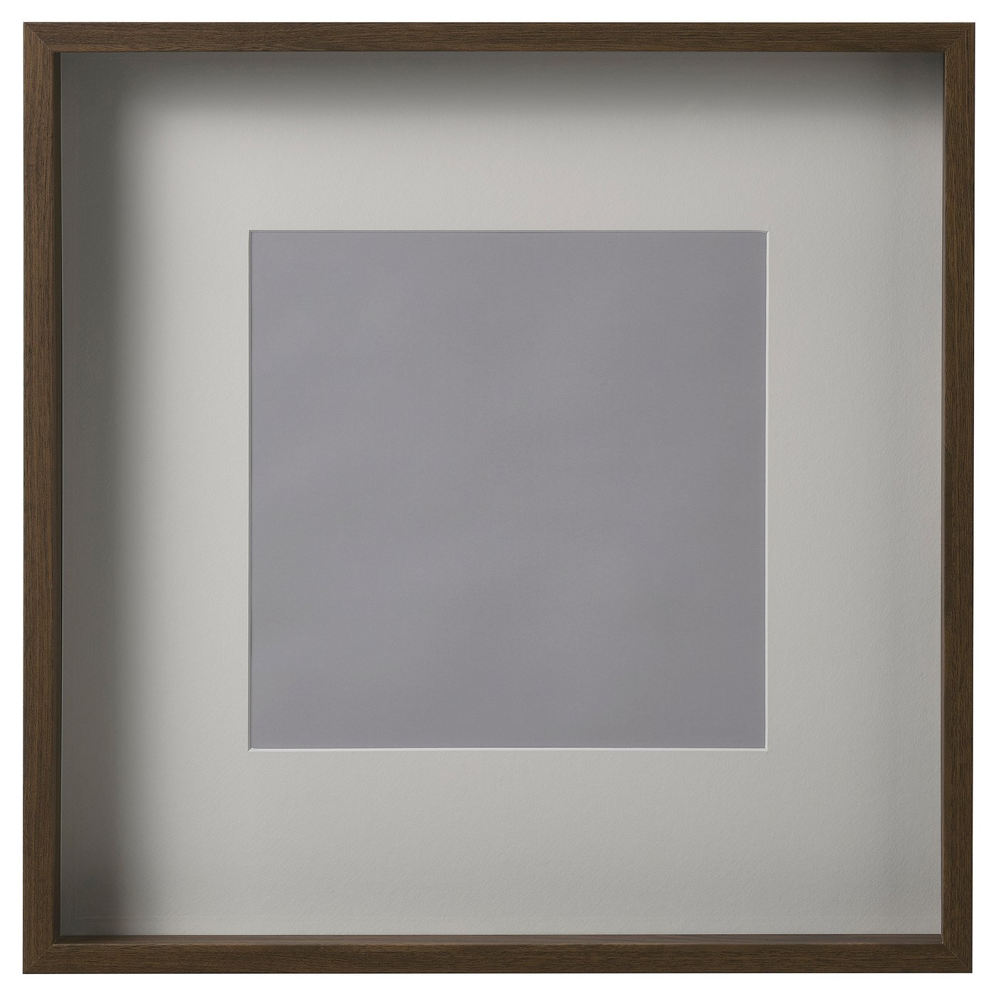 SANNAHED frame, walnut effect, 50x50 cm