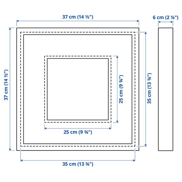 Ikea SANNAHED - Frame, black, 35x35 cm