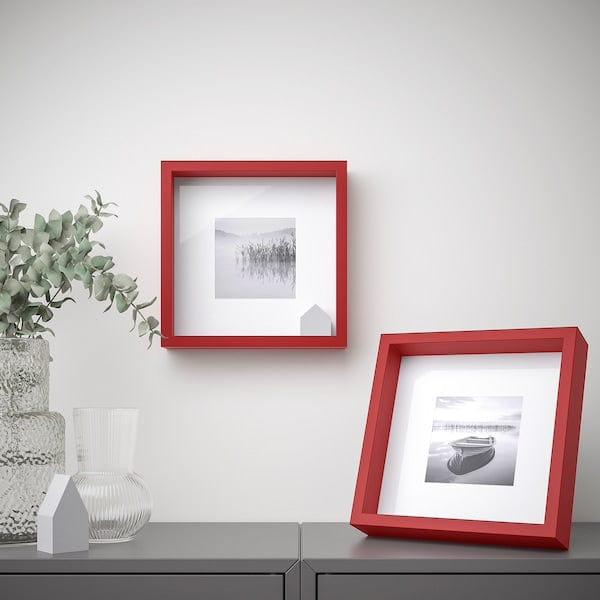 Ikea SANNAHED - Picture frame, red,25x25 cm