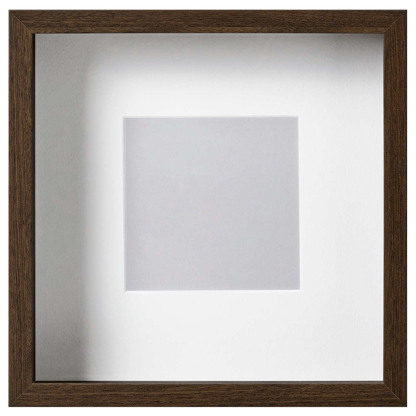 SANNAHED frame, walnut effect, 25x25 cm