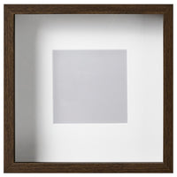 SANNAHED frame, walnut effect, 25x25 cm