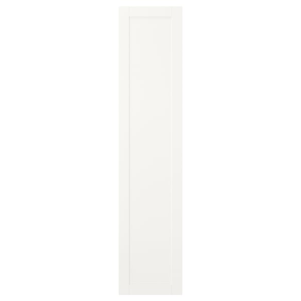 SANNIDAL - Door with hinges, white, 40x180 cm