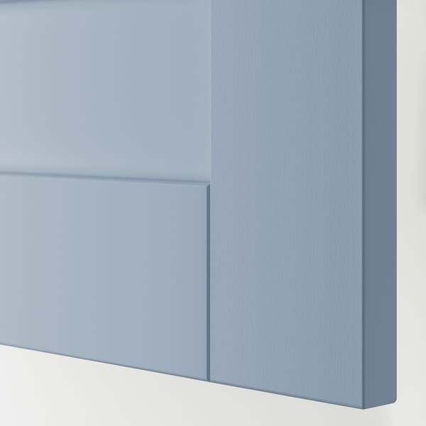 SANNIDAL door with hinges, blue, 60x180 cm
