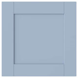 SANNIDAL door with hinges, blue, 40x40 cm