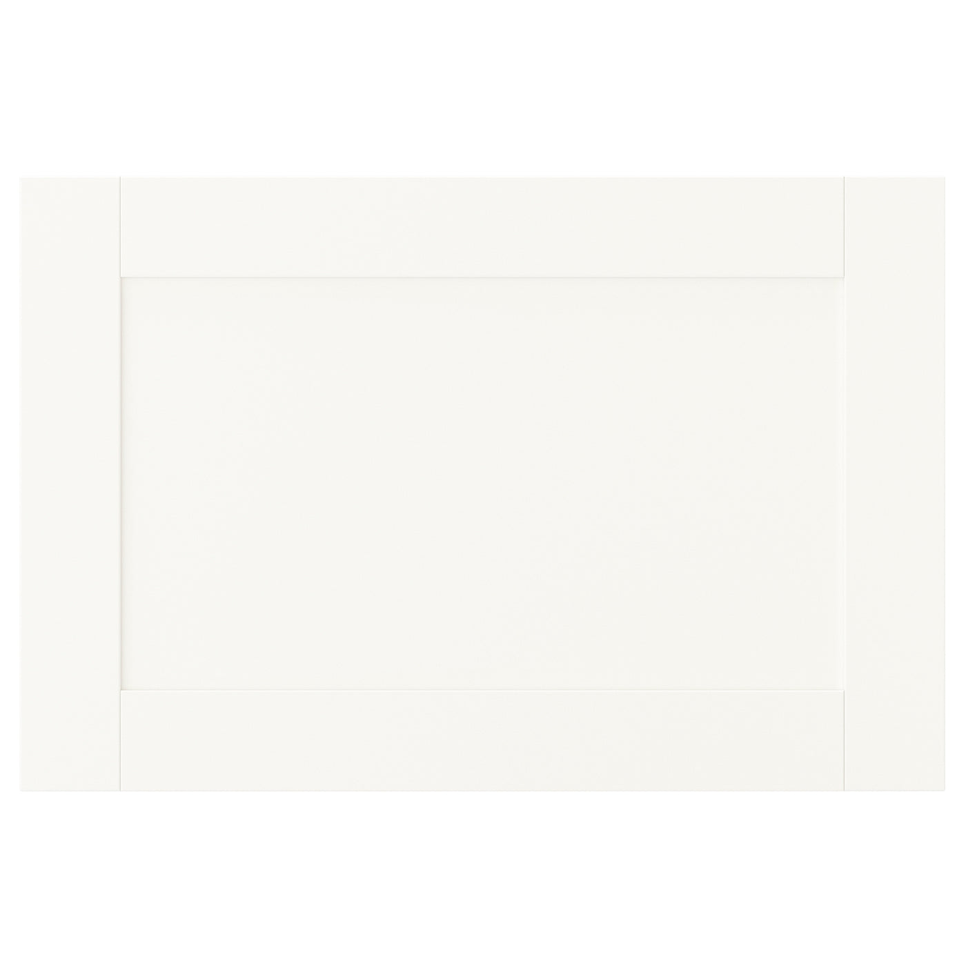 SANNIDAL door with soft closing hinges, white, 60x40 cm