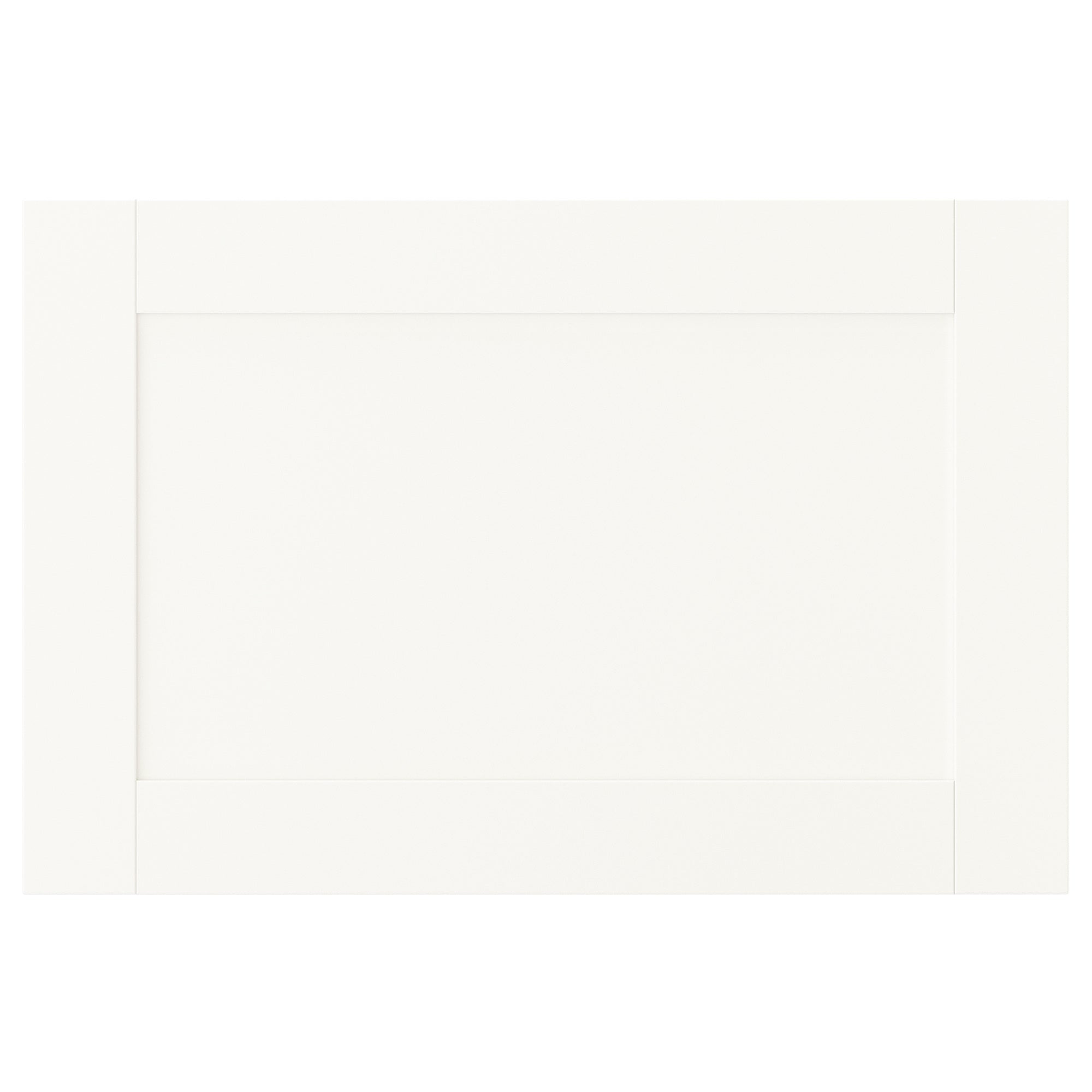 SANNIDAL door with soft closing hinges, white, 60x40 cm