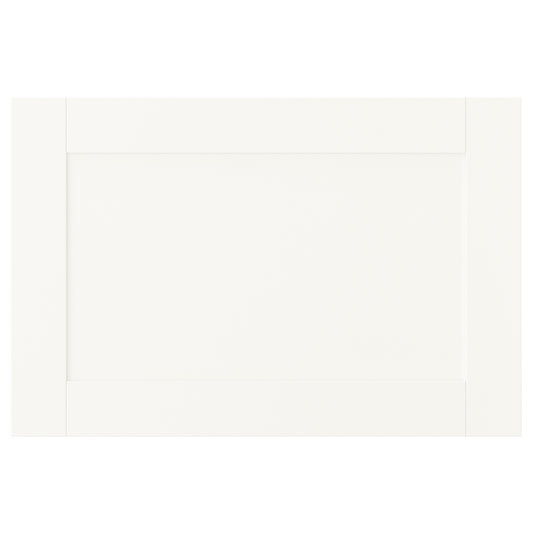 SANNIDAL door with soft closing hinges, white, 60x40 cm