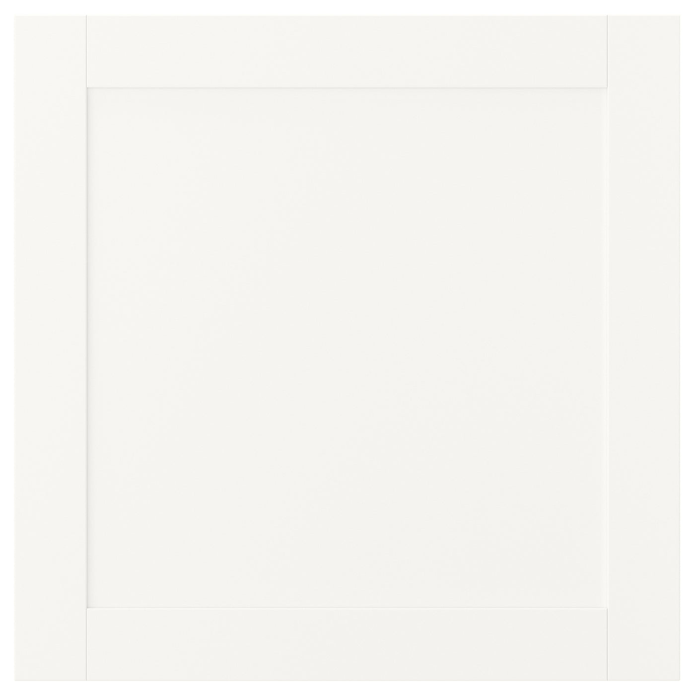 SANNIDAL door with soft closing hinges, white, 60x60 cm