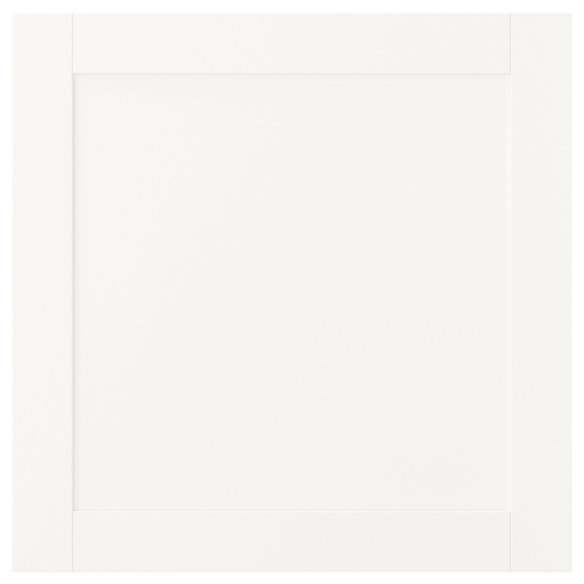 SANNIDAL door with soft closing hinges, white, 60x60 cm