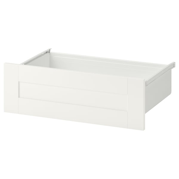 SANNIDAL drawer, white/white, 60x42x20 cm