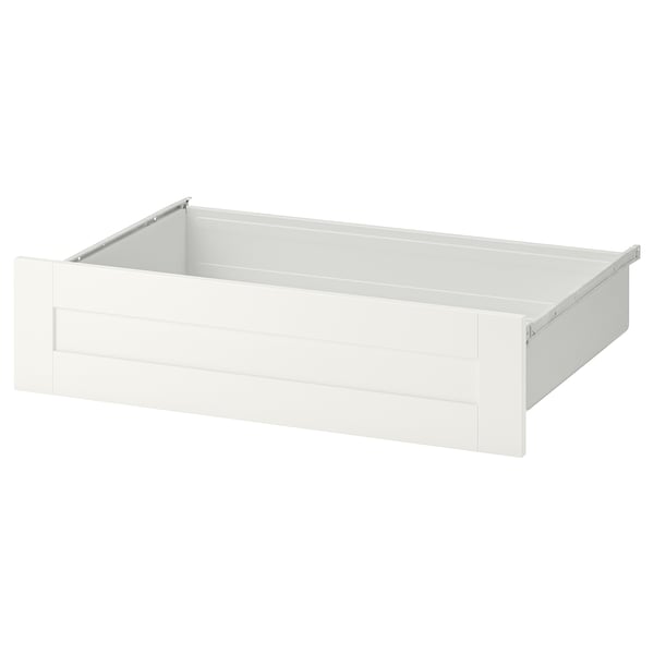 SANNIDAL drawer, white/white, 80x57x20 cm