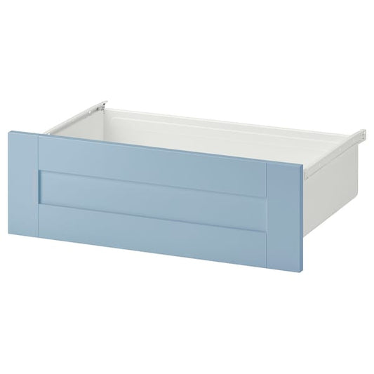 SANNIDAL - Drawer, white/blue, 60x42x20 cm