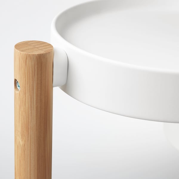 SATSUMAS plant stand, bamboo/white, 78 cm