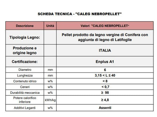 PELLET NEBROPELLET 15 KG A1 - sicily