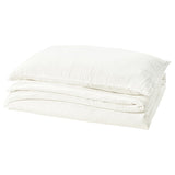 SCHERSMIN duvet cover and pillowcase, white, 150x200/50x80 cm