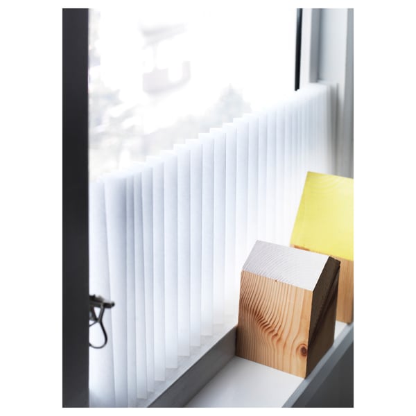 SCHOTTIS pleated blind, white, 90x190 cm