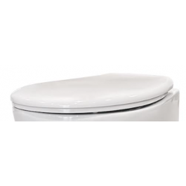 WC SEAT ALBA SOFTCLOSE TOPFIX POLYPROPYLENE WHITE