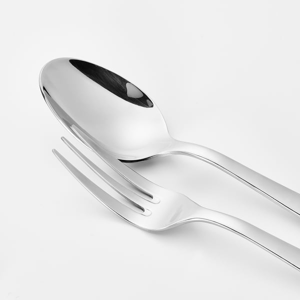 SEDLIG 2-piece serving set, stainless steel, 24 cm