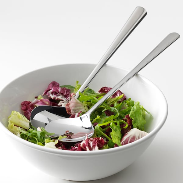 SEDLIG Set of 2 cutlery for salad - stainless steel 28 cm , 28 cm