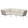 SEGERÖN - 3-seater corner sofa, outdoor white/beige/Frösön/Duvholmen beige