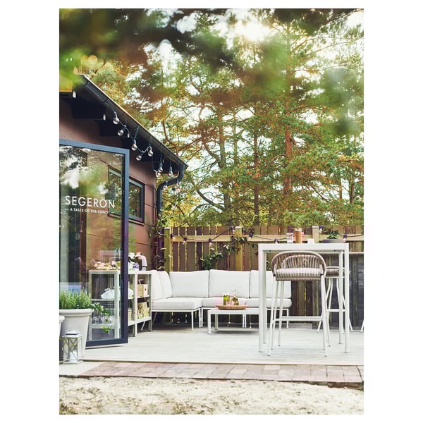 SEGERÖN - SEGERÖN Corner section, outdoor, white/beige