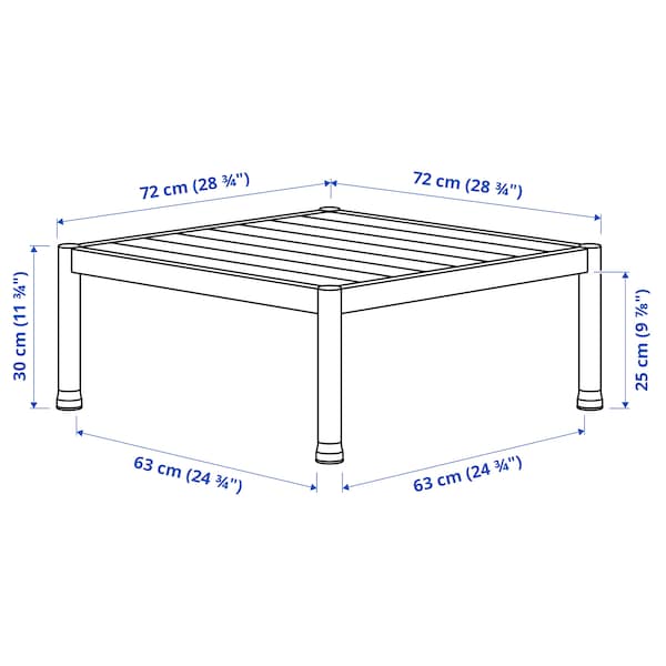 SEGERÖN - Furniture set, 3 places, outdoor white/beige/Frösön/Duvholmen beige ,