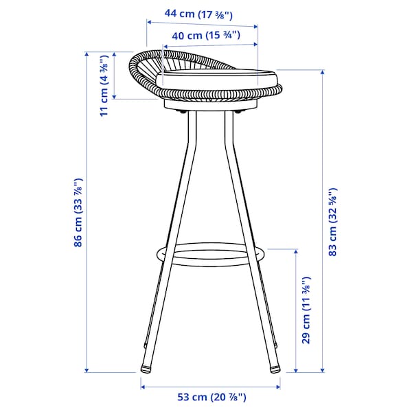 Ikea SEGERÖN - Outdoor bar stool ,