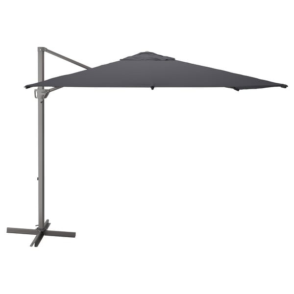 SEGLARÖ parasol, hanging, anthracite/tilting, 330x240 cm