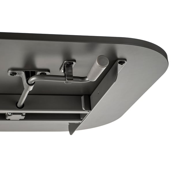 SEGRARE desk sit/stand, dark grey, 110x60 cm