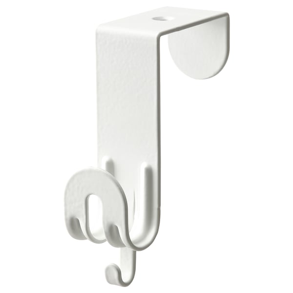 SEKINER hook for door, white, 2.5x9x6.5 cm